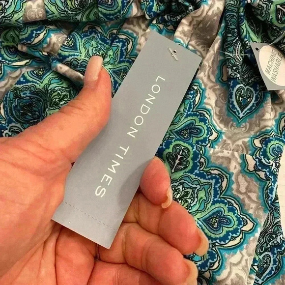 London Times Women’s Midi Print Short Sleeve Pretty Unique size 8 - Picture 12 of 13